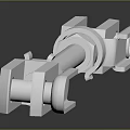 Stainless Steel Mechanical Connector With Shiny Surface And Bolted End Pieces