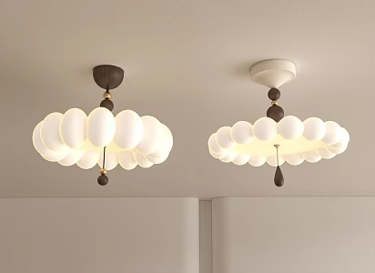 Cream wind chandelier medieval chandelier wood chandelier 3d model