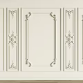 Intricate Carved Decorative White Wall Panels With Classic Ornate Patterns