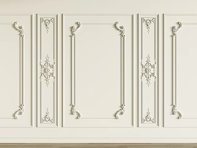 Jianou carved wall panel carved wall panel 3d model