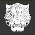 Elegant Silver Mask Decor Inlaid With Shiny Crystals For Home Living Use
