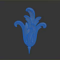 Golden Floral Shaped Decorative Ornament For Home Living Accessories