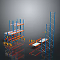 Heavy Duty Industrial Storage Equipment With Multi Tier Metal Racks For Warehouse Applications