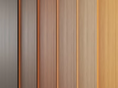 Various Colored Wooden Wall Panels With Natural Wood Grain Textures 3d model