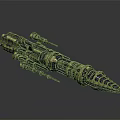 Ornate Ancient Decorative Weapon With Elaborate Carvings And Intricate Design
