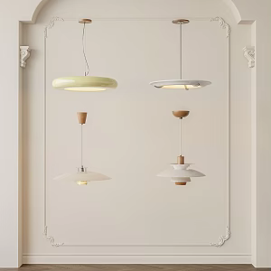 Casual restaurant chandelier combination 3d model