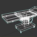 Modern operating bed 3d model