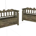 Traditional Wooden Leisure Chairs With Ornate Carved Details And Decorative Backrest Design