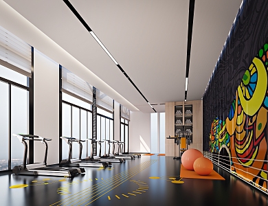 Modern Gym 3d model