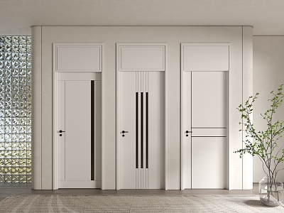 Modern swing door single opening top door model