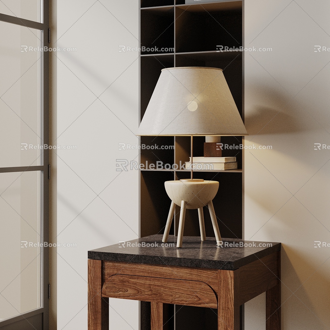 Modern table lamp 3d model