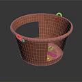 Handcrafted Copper Bucket With Hammered Texture And Open Side Design