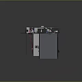 Industrial Equipment with Metal Structure Internal Components and Open Compartments for Commercial Use