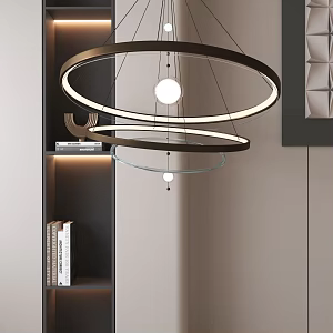 Modern chandelier 3d model