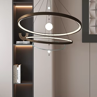 Modern chandelier 3d model