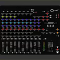 portable synthesizer mixer reverberator tuner mixer mixing equipment 3d model