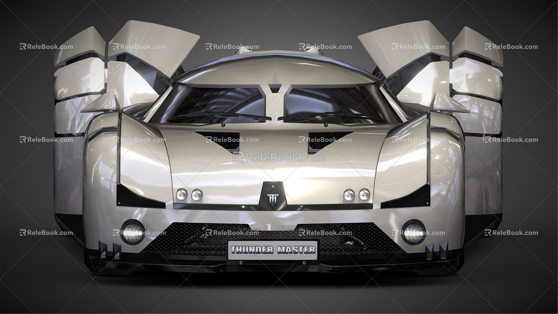 Modern sports car 3d model