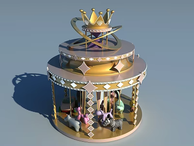Modern Carousel Fashion Carousel 3d model