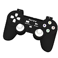 Black Game Controller For Entertainment Electronics With Dual Joysticks And Buttons 3d model