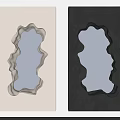 Gufram Broken broken mirror vanity mirror decorative mirror shaped mirror wall mirror bathroom mirror 3d model