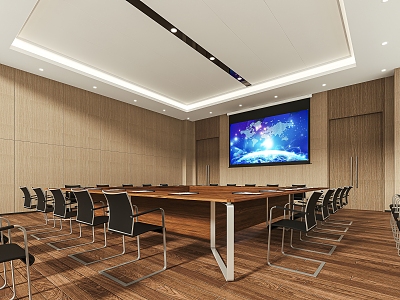 Modern Meeting Room Meeting Table and Chair 3d model