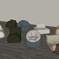 Modern Caterpillar Lazy Sofa Casual Sofa 3d model