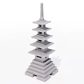 New Chinese Style Stone Lamp Landscape Floor Lamp 3d model