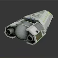 Modern Spaceship Spacecraft 3d model