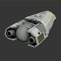 Modern Spaceship Spacecraft Spacecraft 3d model