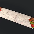 Soft Tortilla Wrap With Fresh Vegetables And Grilled Meat Strips
