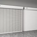 FUSIMA Roll Up Doors In Slatted And Solid Panel Designs 3d model