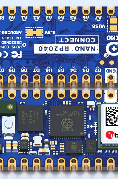 Industrial Equipment High Performance Circuit Board With Precision Chip And Multiple Connectors 3d model