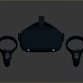Modern Ergonomic VR Headset With Wireless Controllers For Virtual Reality Gaming