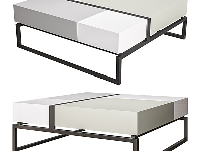 Modern four-sided square table model