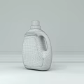 Laundry Detergent Bottle With Blue Cap And Purple Blue Liquid For Daily Washing Use