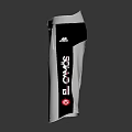 White Sports Shorts With Black Sides CANADA Lettering And Red 5 Logo