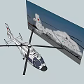3D Helicopter Model With Detailed Design Realistic Features And Image 3d model
