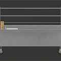 Stainless Steel Food Service Commercial Display Cabinet With Multiple Shelves And Wheels