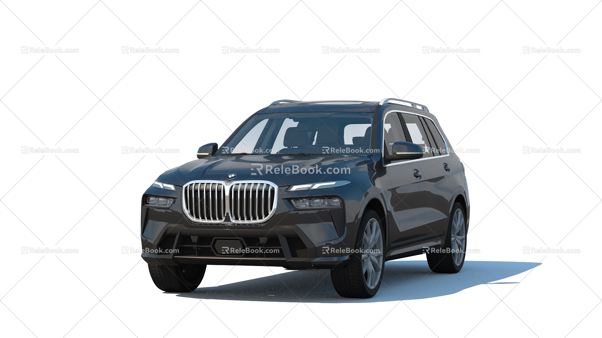 BMW X7 2023 BMW has few simple mold surfaces 3d model