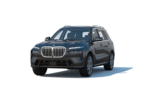 BMW X7 2023 BMW has few simple mold surfaces 3d model