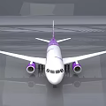 HK Express Passenger Airliner With Purple And White Livery And Stylish Tail Design
