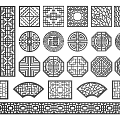new chinese style openwork window openwork window grilles pane 3d model