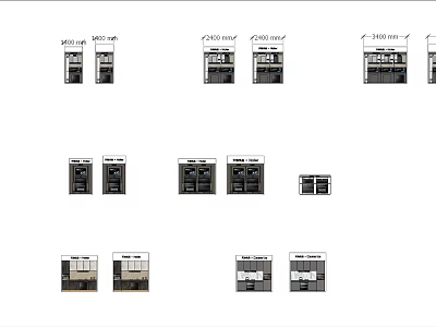 Smart Machines With Multiple Models And Diverse Rack Mount Configurations For Industrial Use 3d model