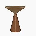 Nordic Solid Wood Side Table Silent Style Round Corner Table French Country Tapered Coffee Table Sofa Bedside Table 3d model