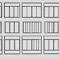 Modern sliding window aluminum alloy window sliding window combination aluminum alloy window combination 3d model