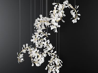 Modern Chandelier Petal Decoration Chandelier Flower Lamp Decoration Lamp Chandelier model