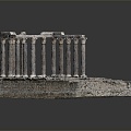 European-style ruins Roman Temple of Evora Temple Temple ruins Totem Tribal Totem Ancient ruins 3d model