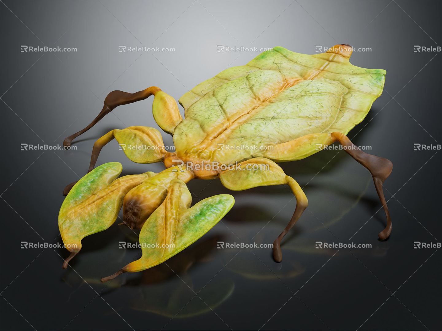 Modern leaf-dead insects, Sparidae 3d model