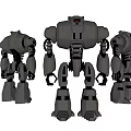Smart Machine With Multi Robotic Limbs And Modern Sci Fi Design Structure 3d model