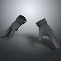 Artistic Gray Glove Sculptures Sculpted In Minimalist Style With Smooth Surface